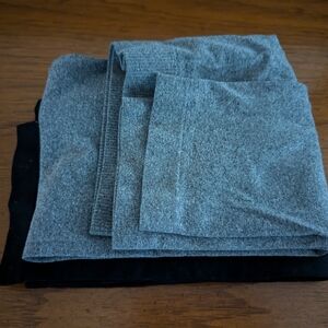 Leggings s/m pair of grey an black spandex